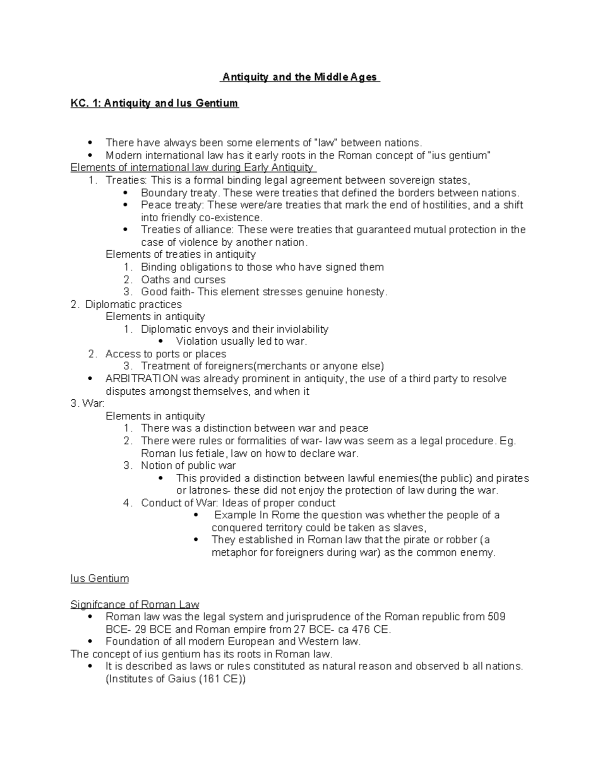 History Module 2 KC Notes: Antiquity to Middle Ages Insights - Studeersnel