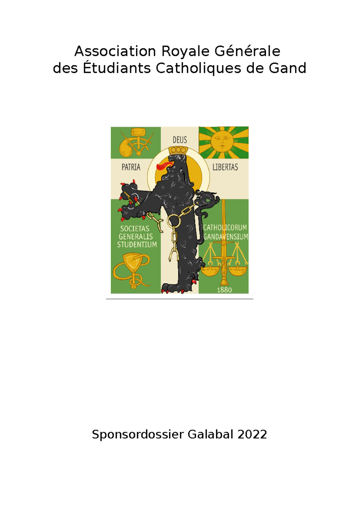 Sponsordossier Galabal 2022 van Gé Catholica - Steun en Partnerschappen ...