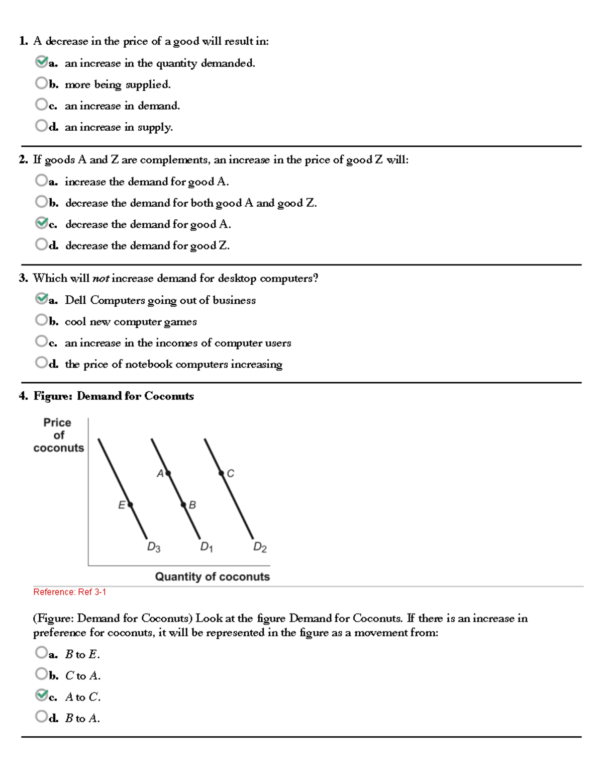 Problem set 2 assignment answers ecn104 - A decrease in the price of a ...