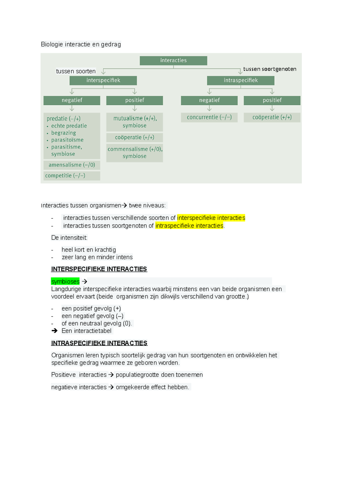 Biologie interactie en gedrag - Biologie interactie en gedrag ...