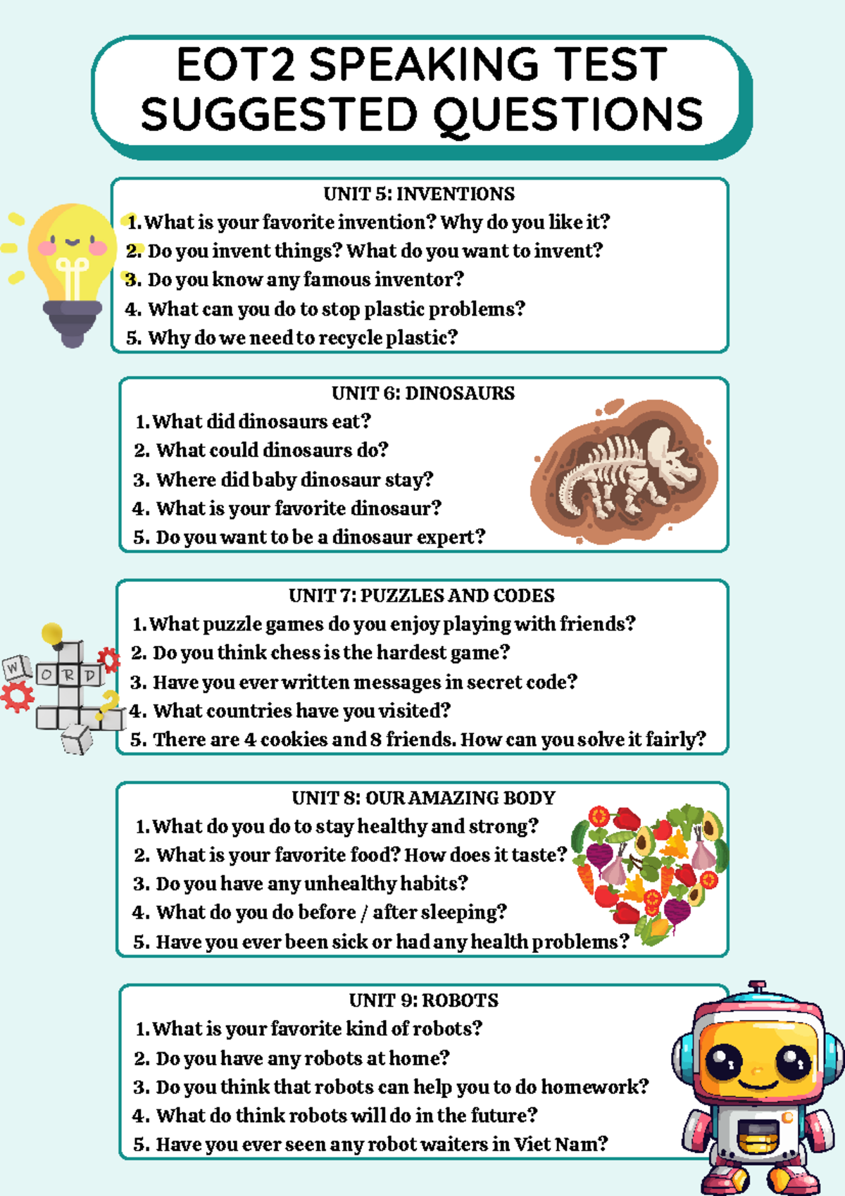 Speaking Practice - UNIT 5: What is your favorite invention? Why do you ...
