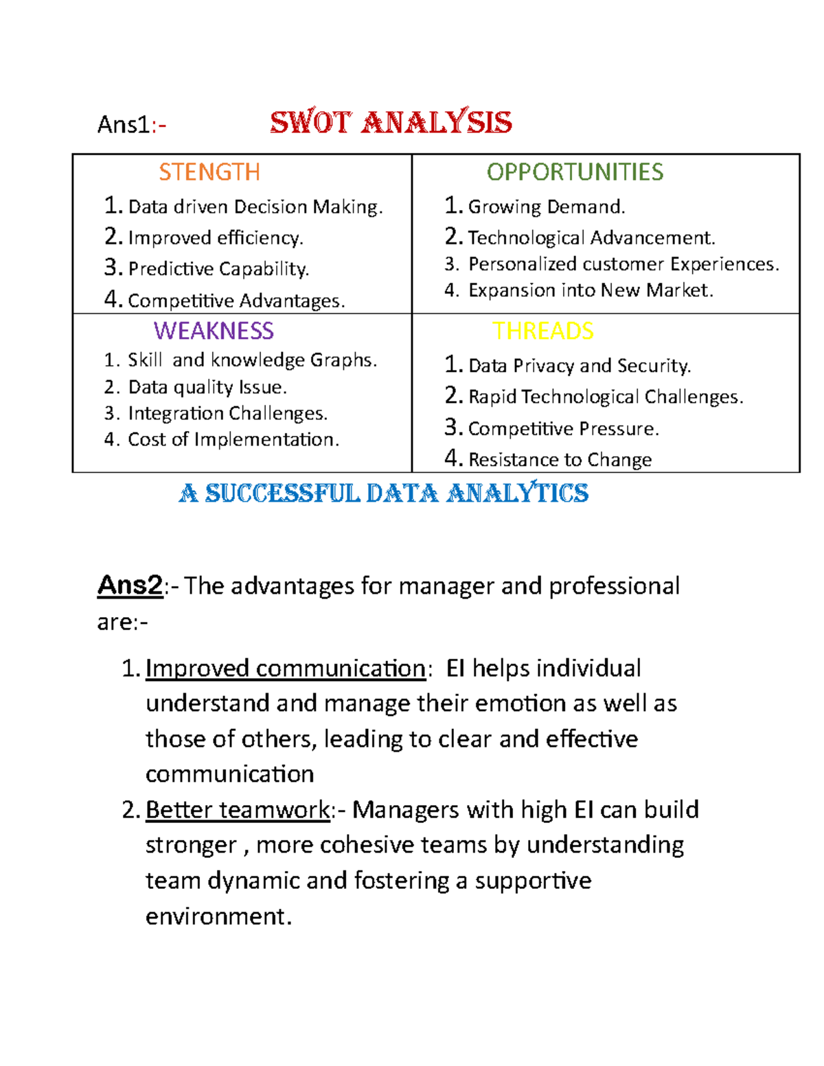 SWOT Analysis and Emotional Intelligence in Professional Communication ...