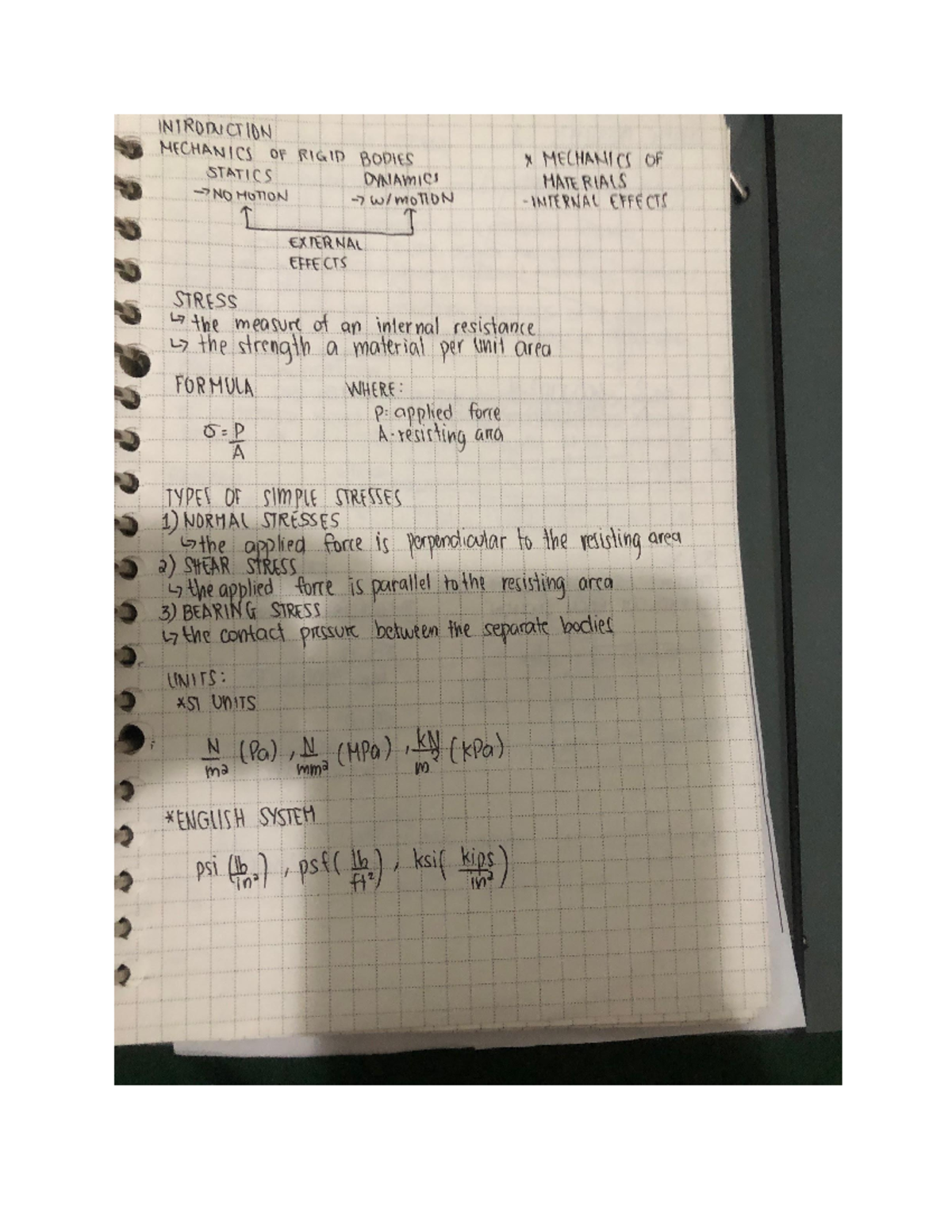 Mechanics OF Deformable Notes - mechanic of deformable bodies - Studocu