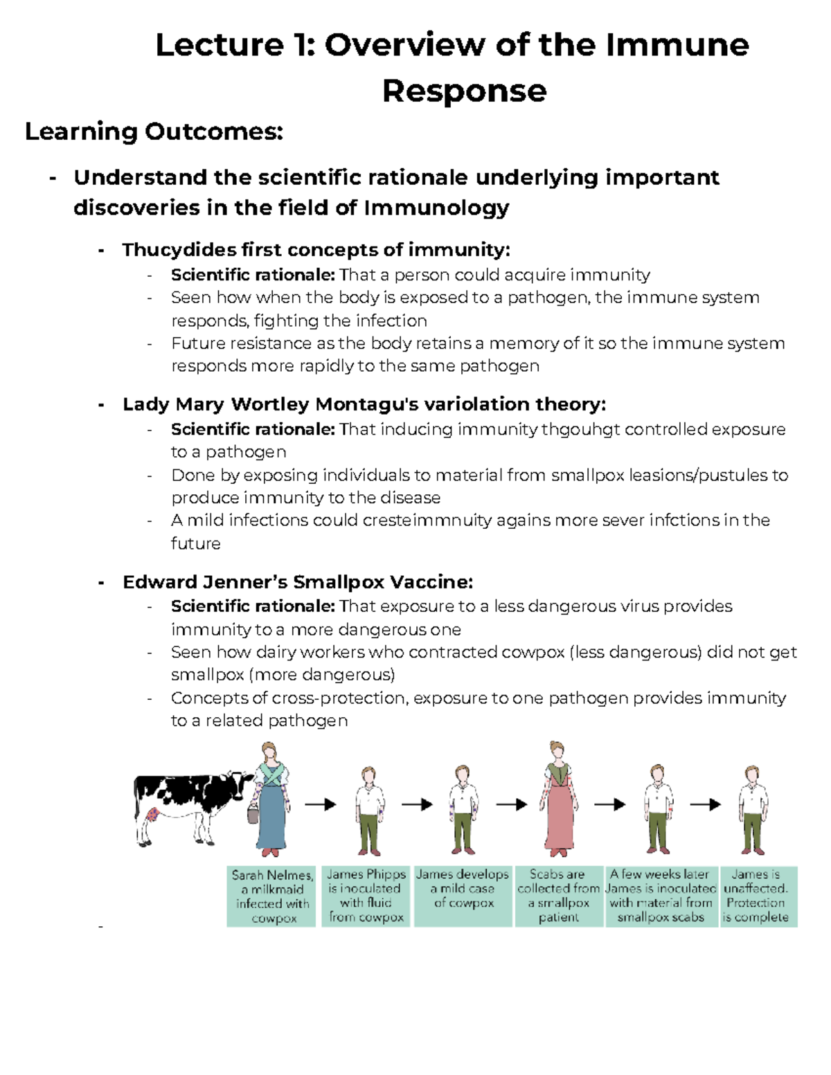 IMM 250 Lecture 1: Overview of Immunity and Key Concepts - Studocu