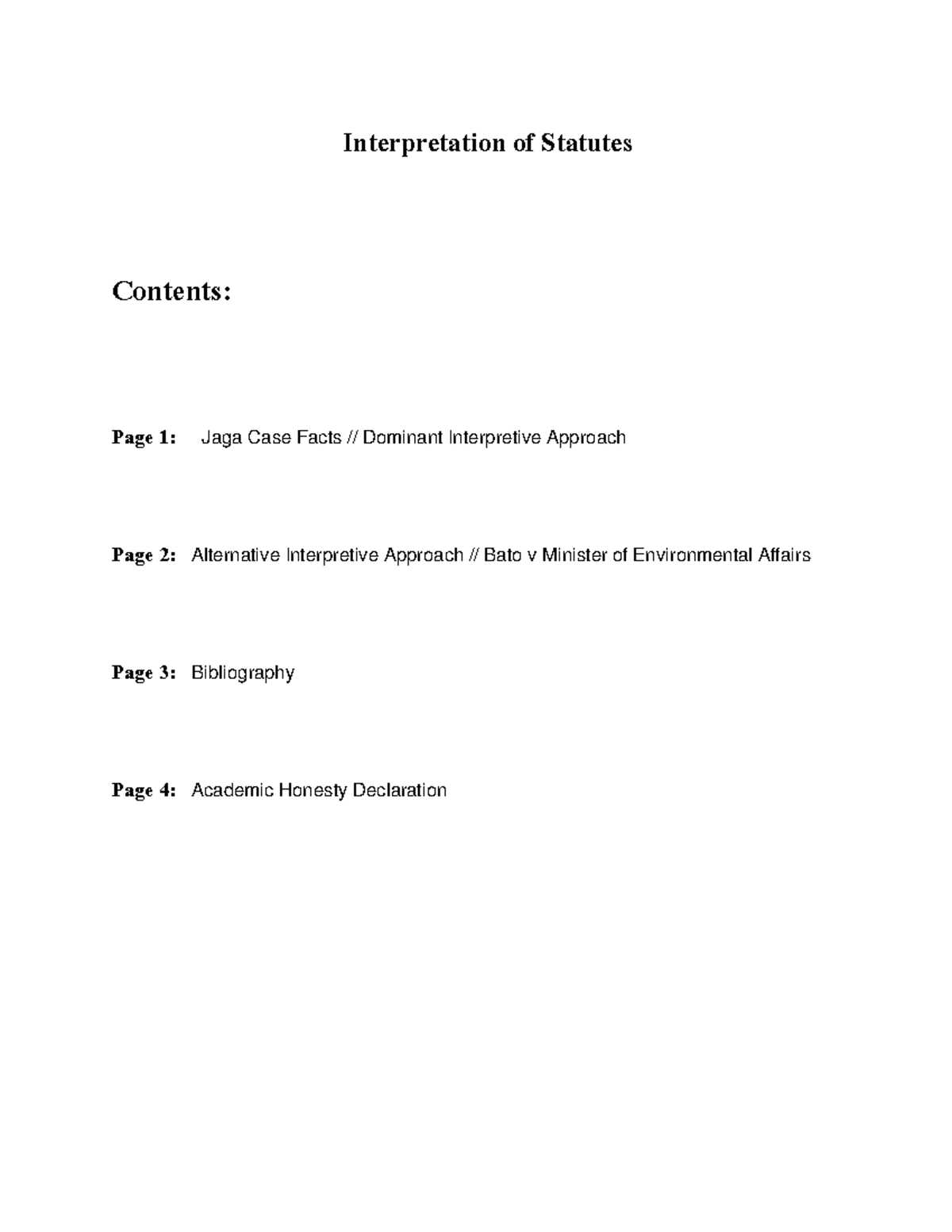 IOS ASSIGNMENT 1: Analysis of Statutory Interpretation Approaches - Studocu