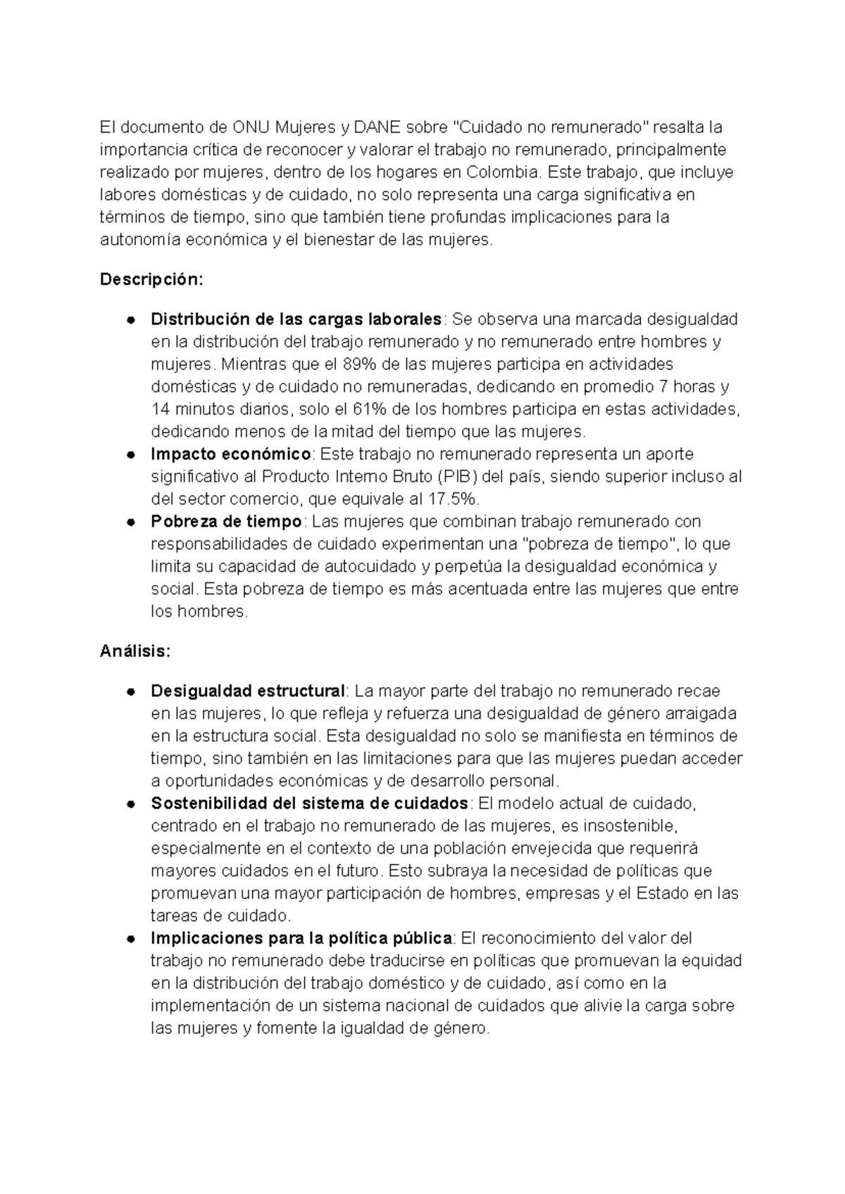 Analisis y descripcion de infografia de la ONU - El documento de ONU ...