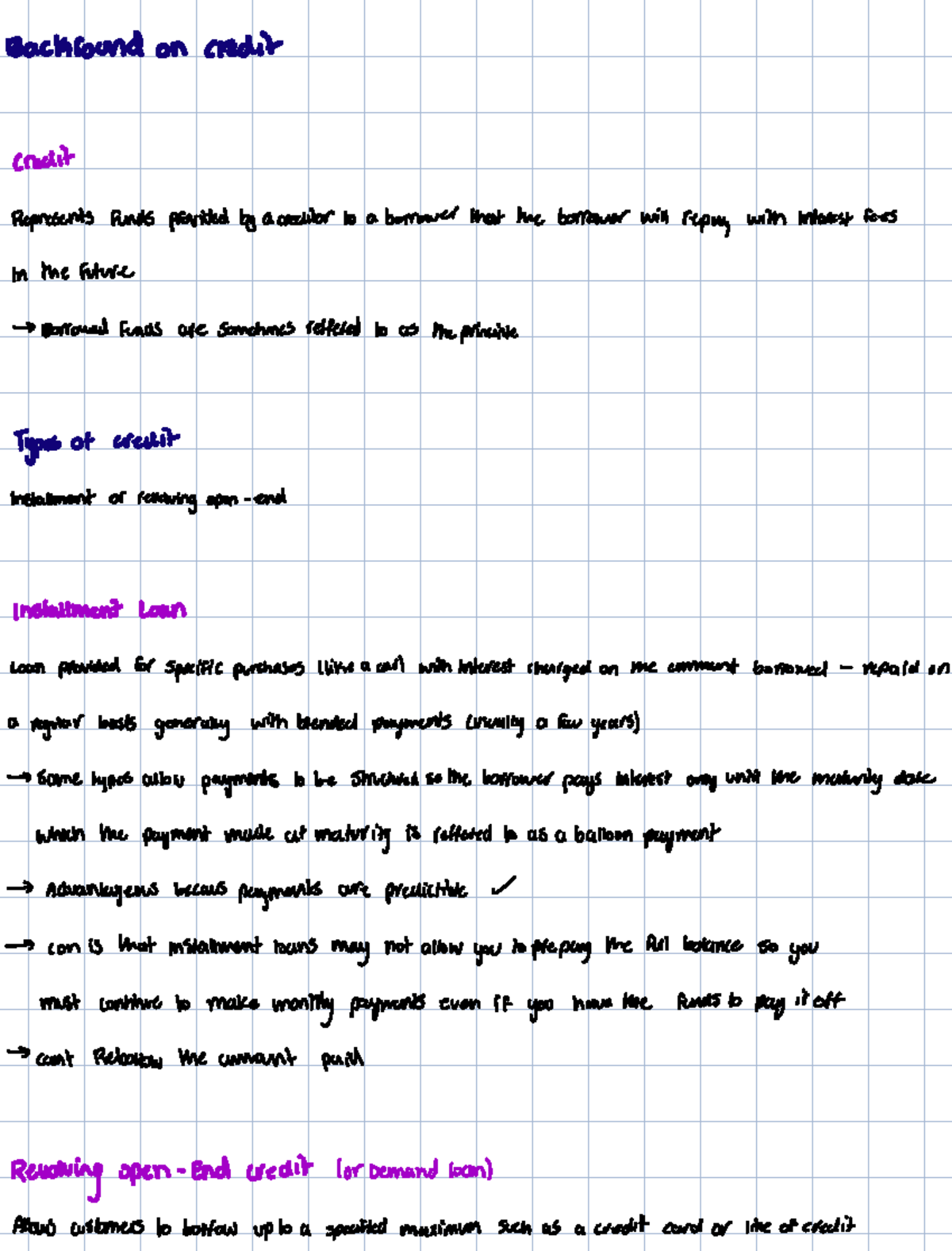 Chapter 6: Understanding Credit Types and Management (Textbook 2) - Studocu