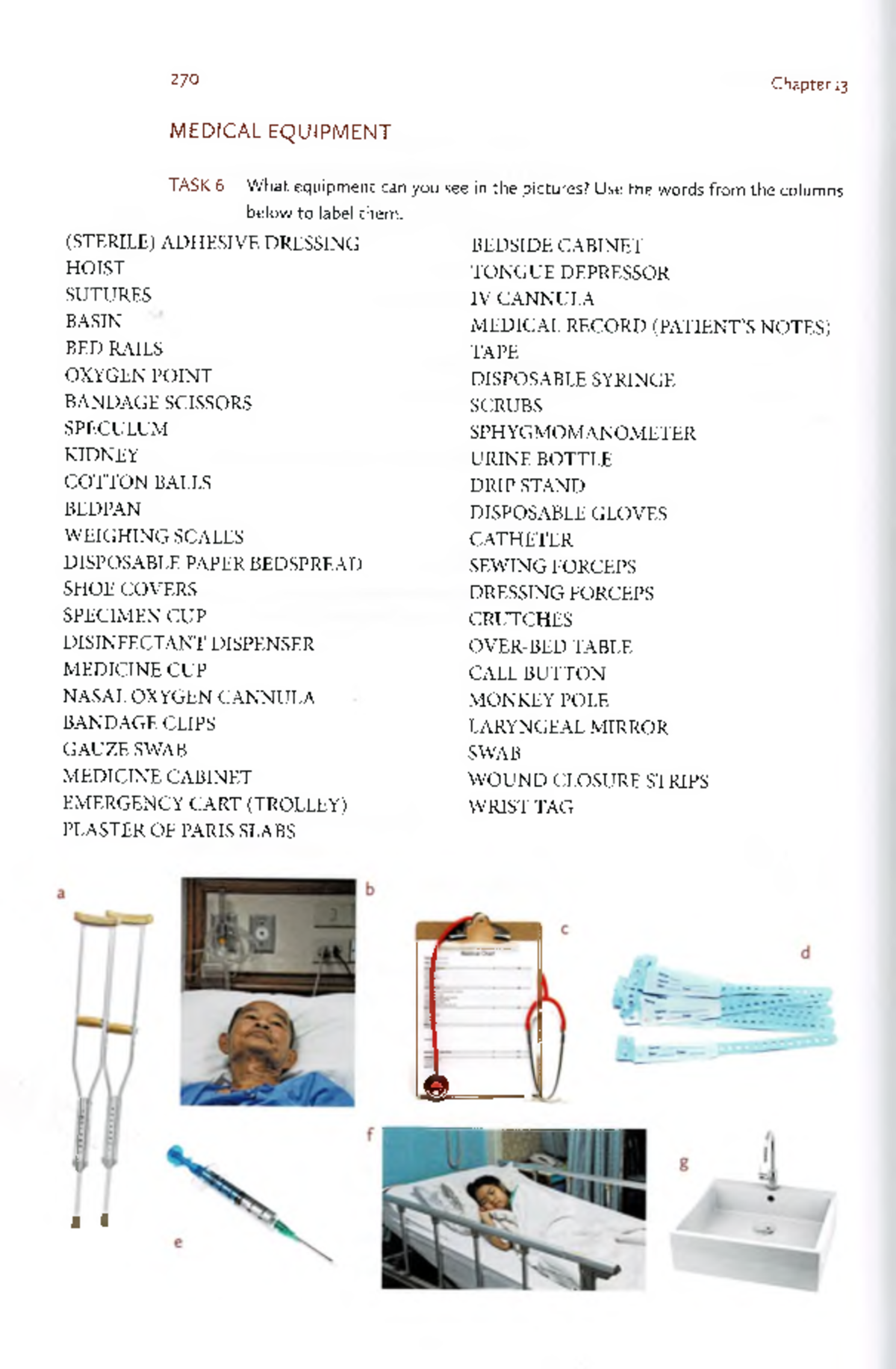 270 Chapter 13 Medical Equipment Task 6 & 7: Labeling & Usage Guide ...