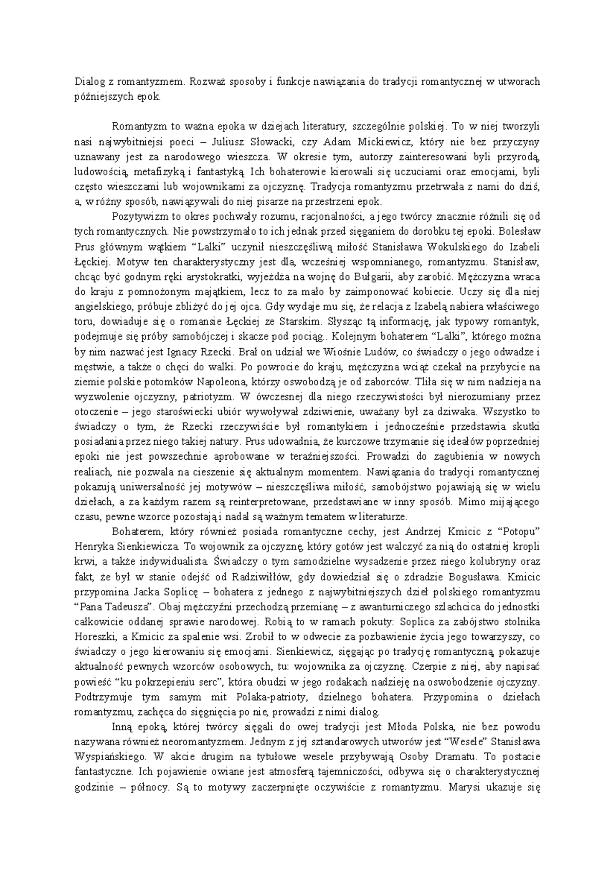 Autobiografizm w literaturze: Analiza przez epoki - Rozprawka maturalna
