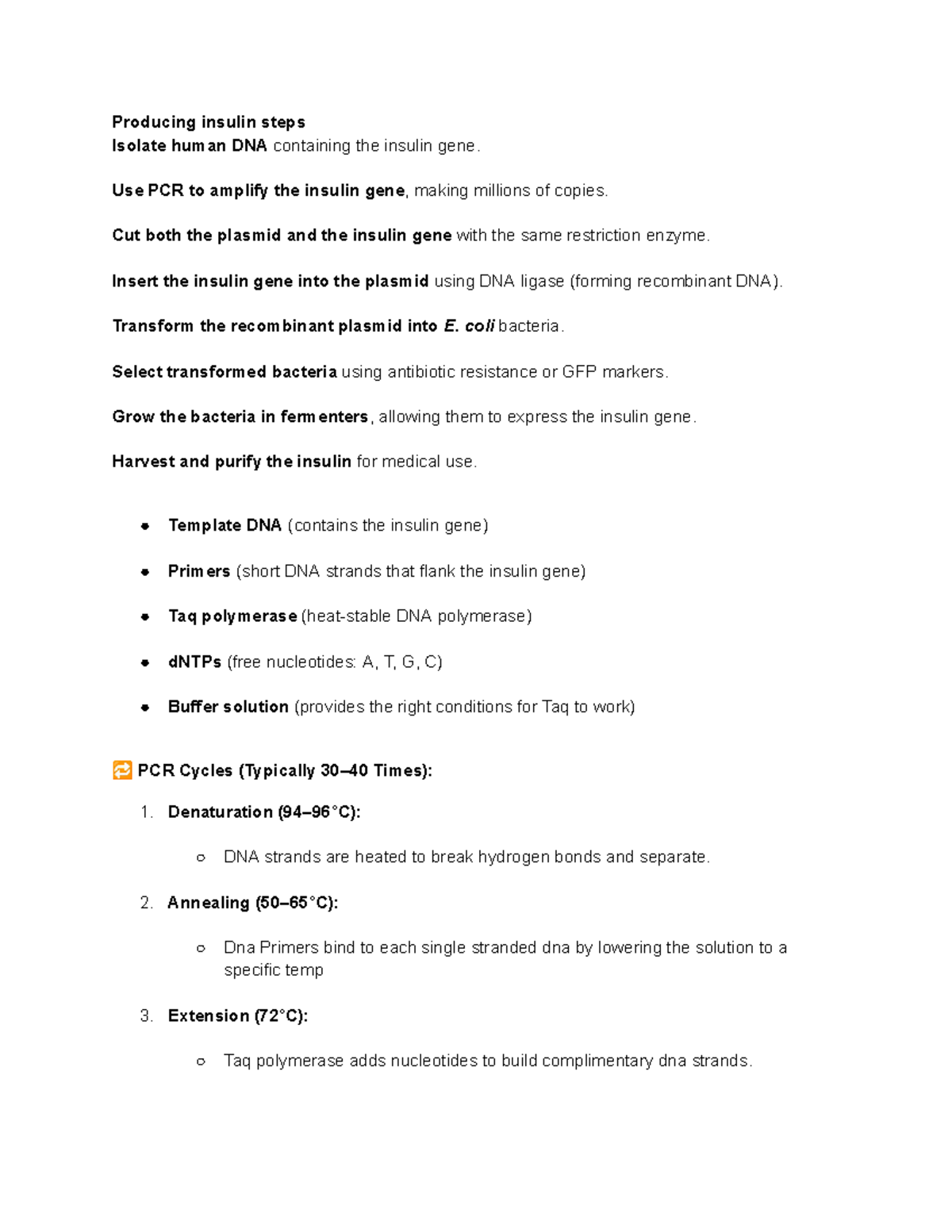 Insulin Production Process: Step-by-Step Guide for Biotech Students ...