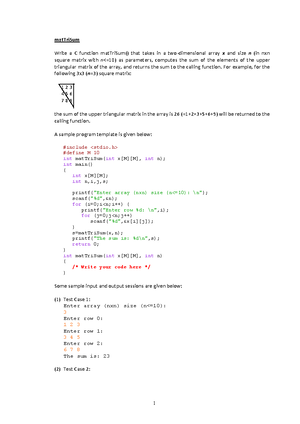 C Programming: Common C Library Functions Overview and Usage - Studocu