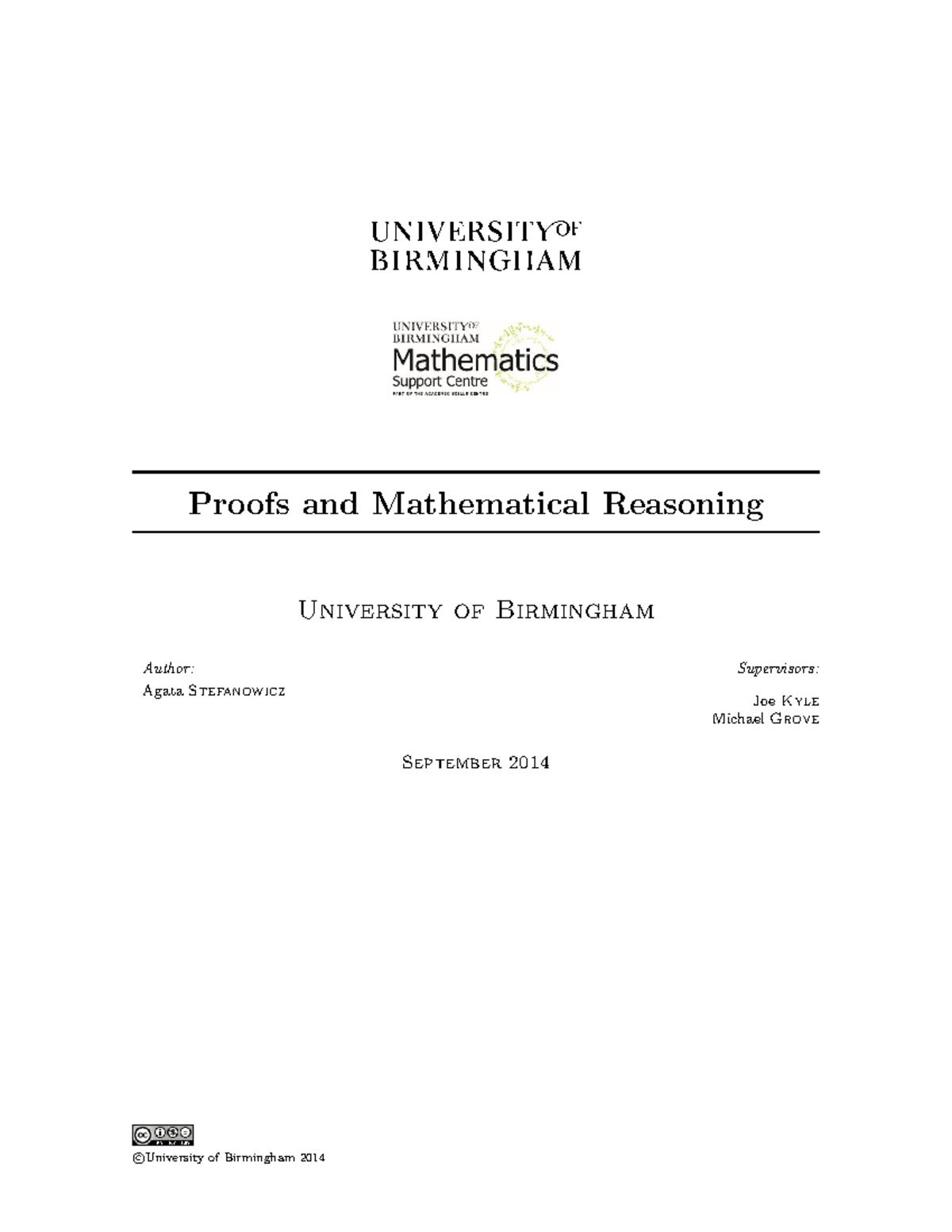 Proofs and Reasoning in Mathematics for Economics (ECO 407) - Studocu