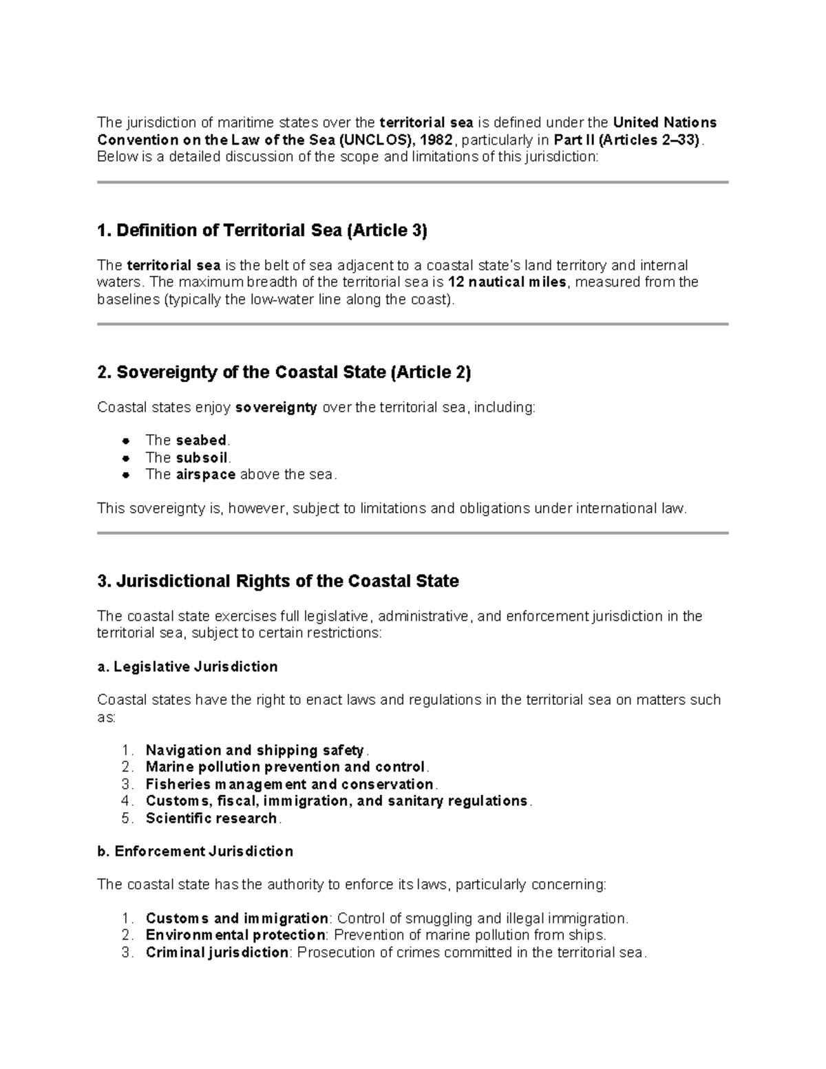 Untitled document - note on costal states - The jurisdiction of ...