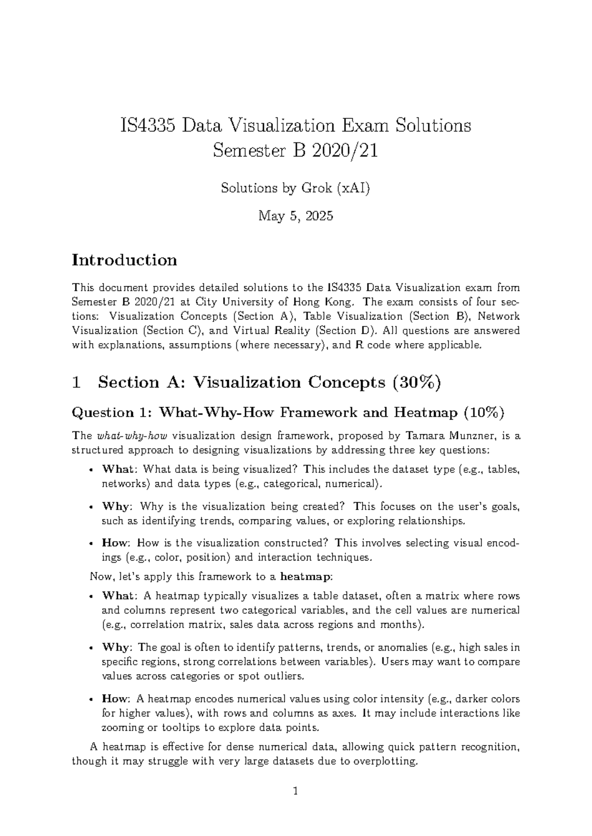 IS4335 Data Visualization Exam Solutions - Semester B 2025 - Studocu