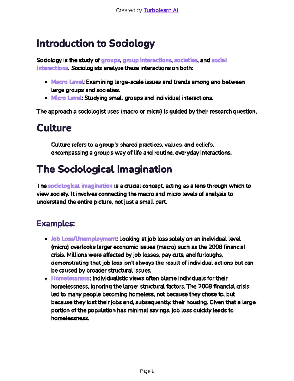 Sociology Theories Overview: Concepts & Applications in SOC101 - Studocu