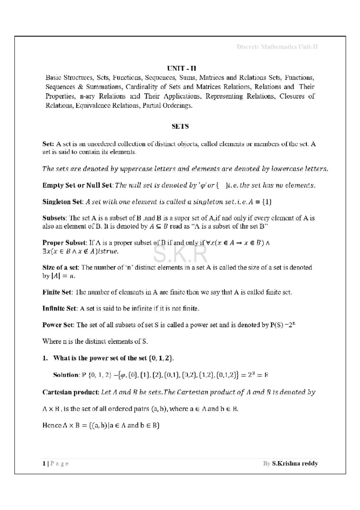 DM Unit-II Comprehensive Study Notes for Better Understanding - Studocu
