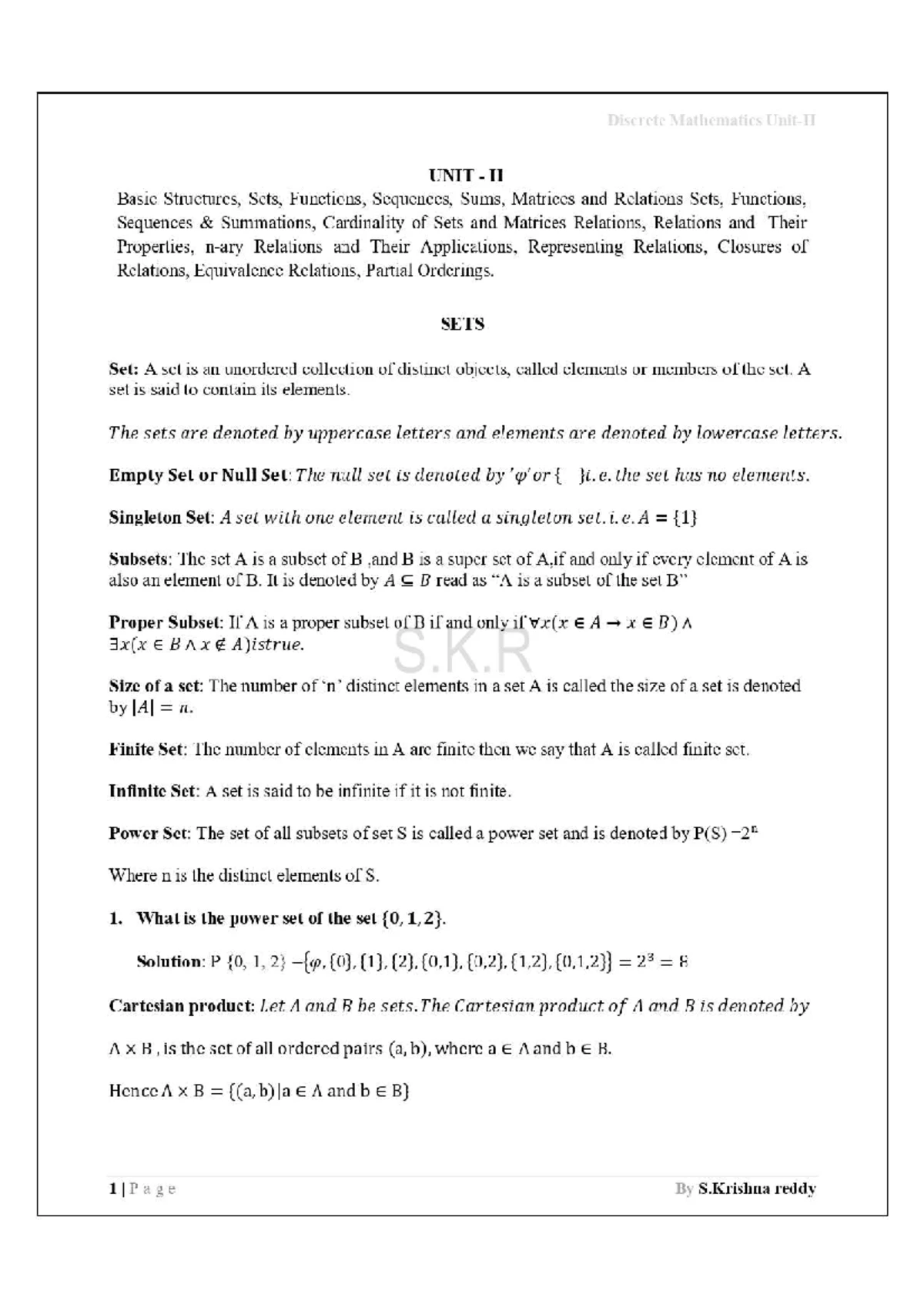 DM Assignment 5 - Discrete Mathematics Notes for Unit 5 - Studocu