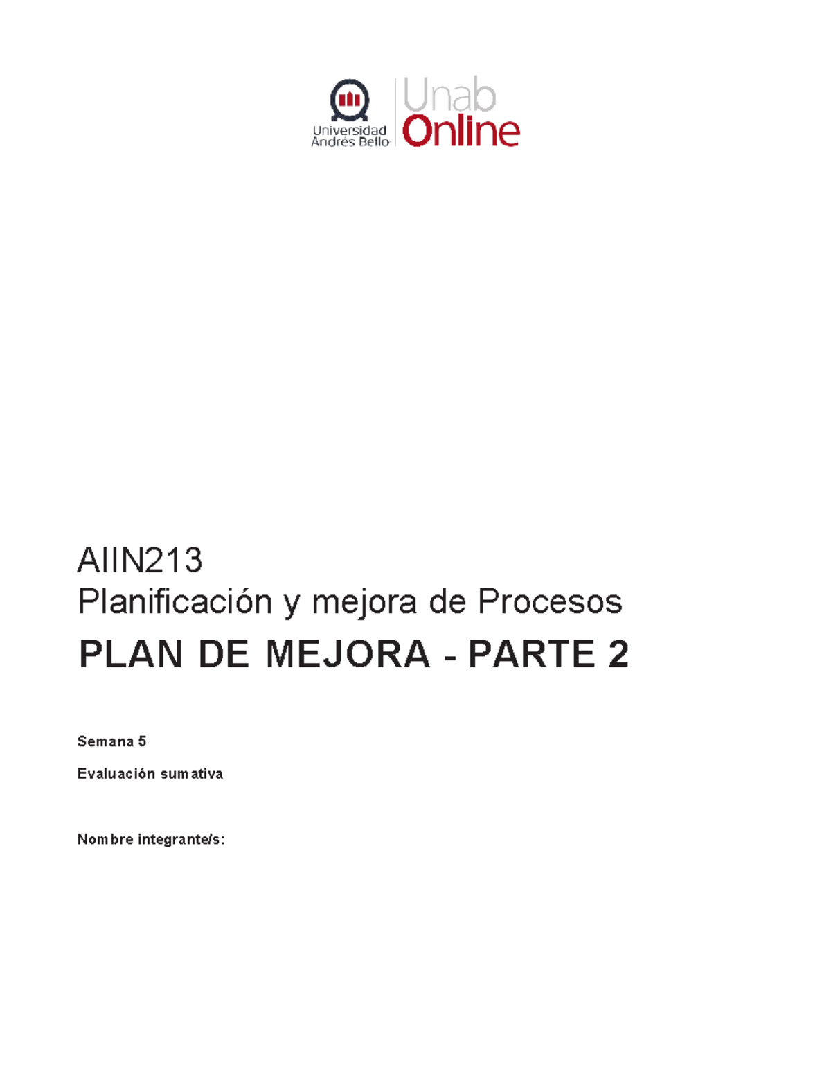 AIIN213 Plan de mejora de procesos: entrega de pizzas a domicilio - Document Preview