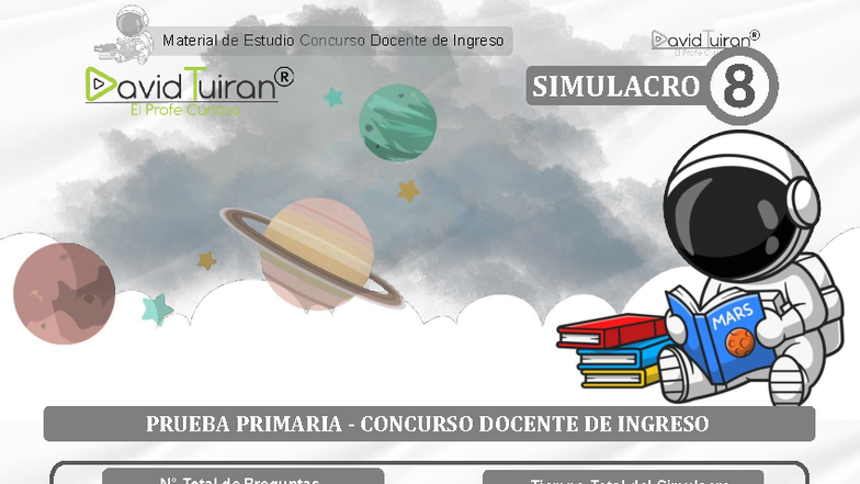 Simulacro #8 - Docente DE Primaria - 8 SIMULACRO PRUEBA PRIMARIA ...