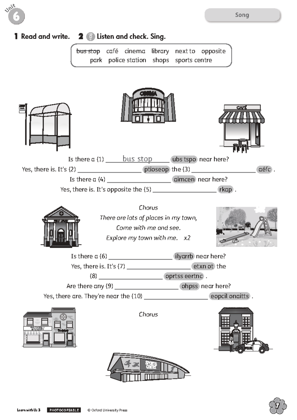 LWU 3 Songs Unit 6 - Notes and Activities - Studocu