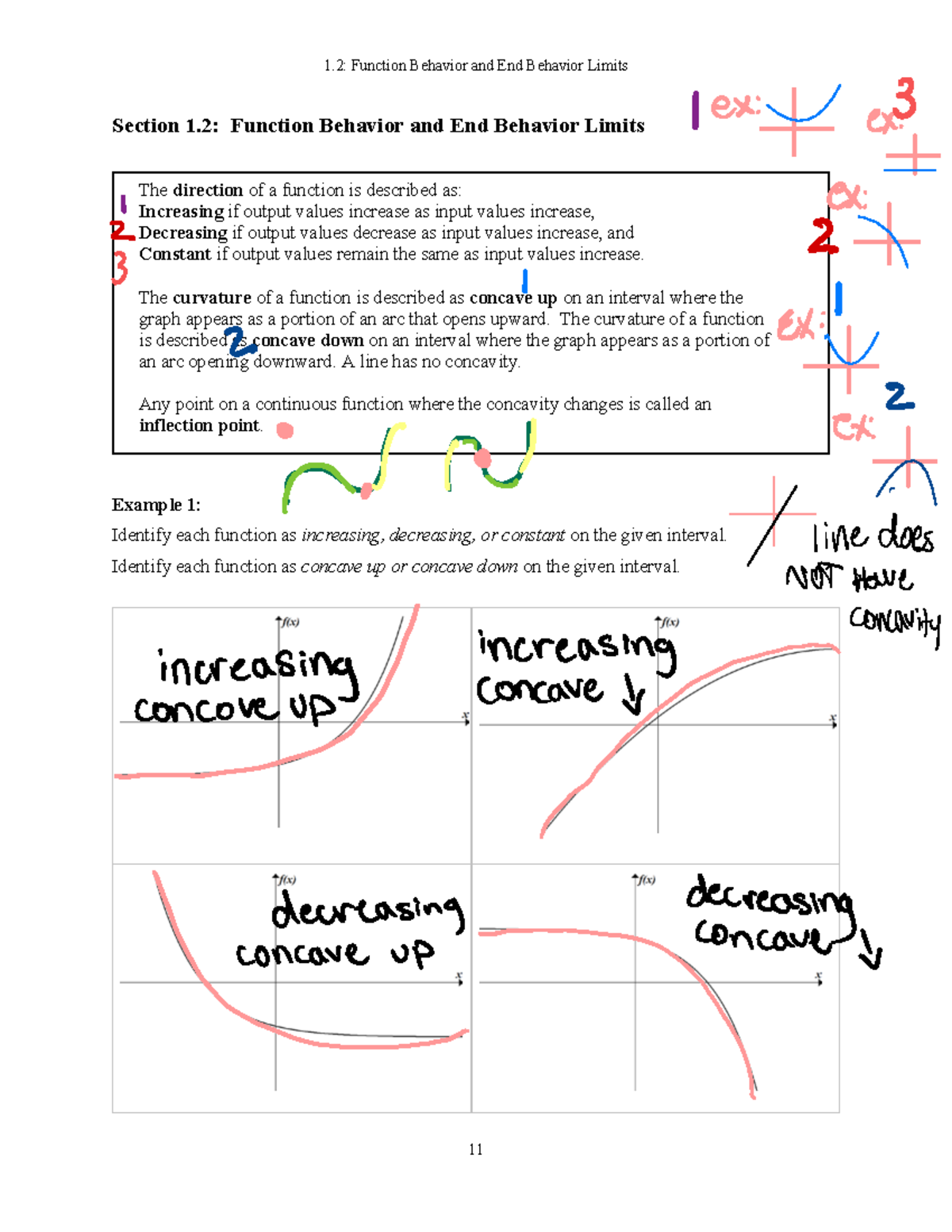 Math 1020 Lecture Notes: Chapter 1.2 - Function Behavior and Limits ...