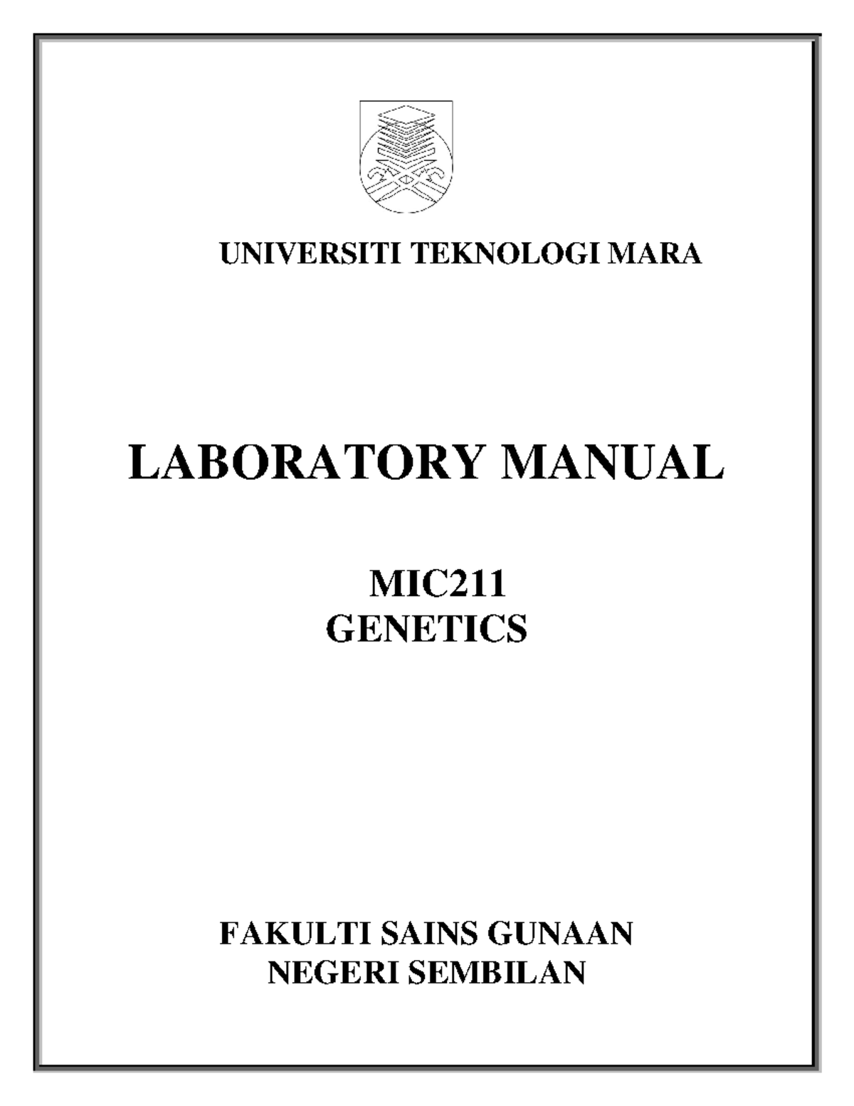 Lab Manual MIC211 - MIC - UNIVERSITI TEKNOLOGI MARA LABORATORY MANUAL ...