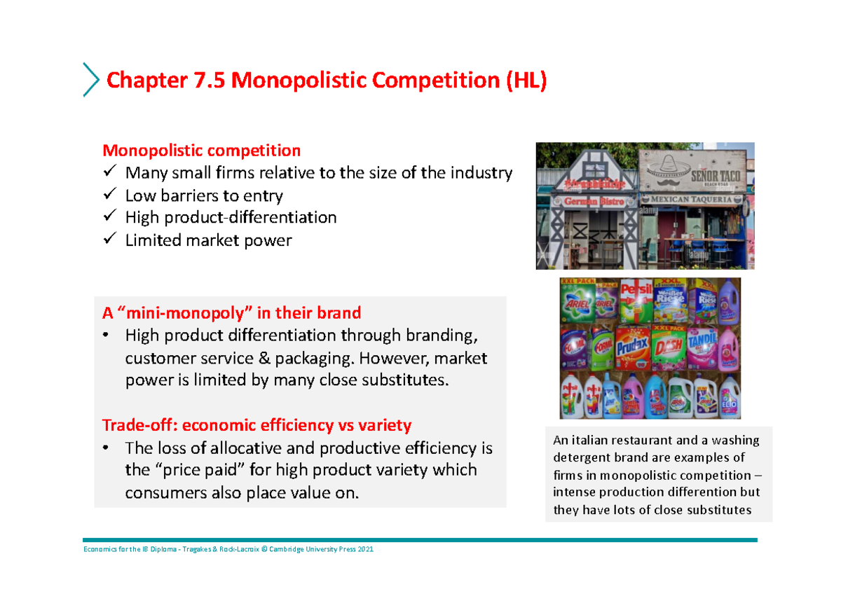 Chapter 7.5 Monopolistic Competition (HL) Overview and Key Concepts ...