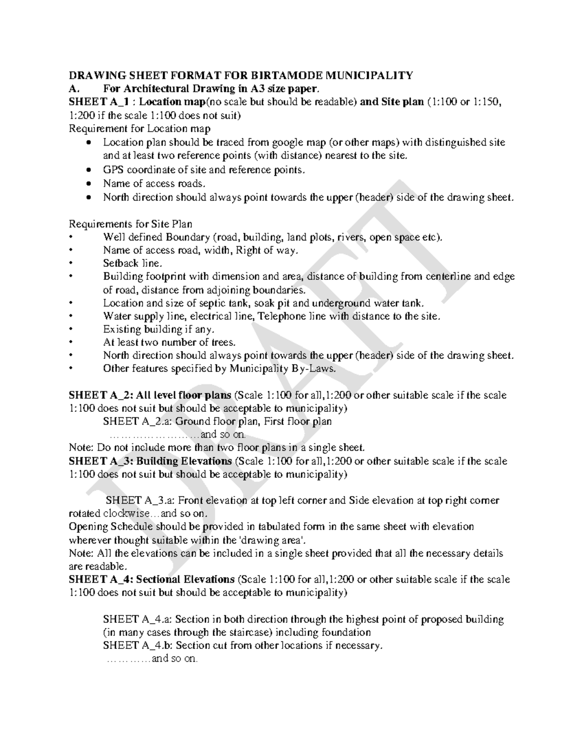 A3 Sheet Details for Architectural & Structural Drawings - Birtamode ...
