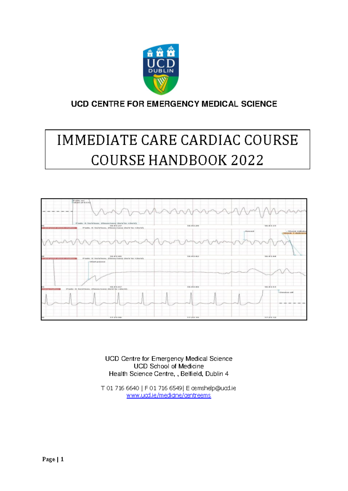 Ucd advanced cardiac acls handbook 2022 - UCD CENTRE FOR EMERGENCY ...