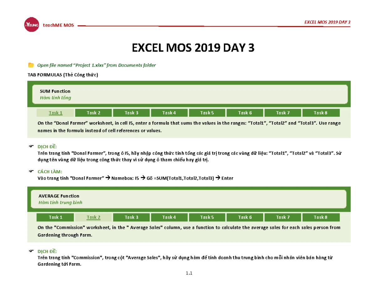 WORD 2019 MOS: Essential Tasks Overview for Day 1 Activities - Studocu