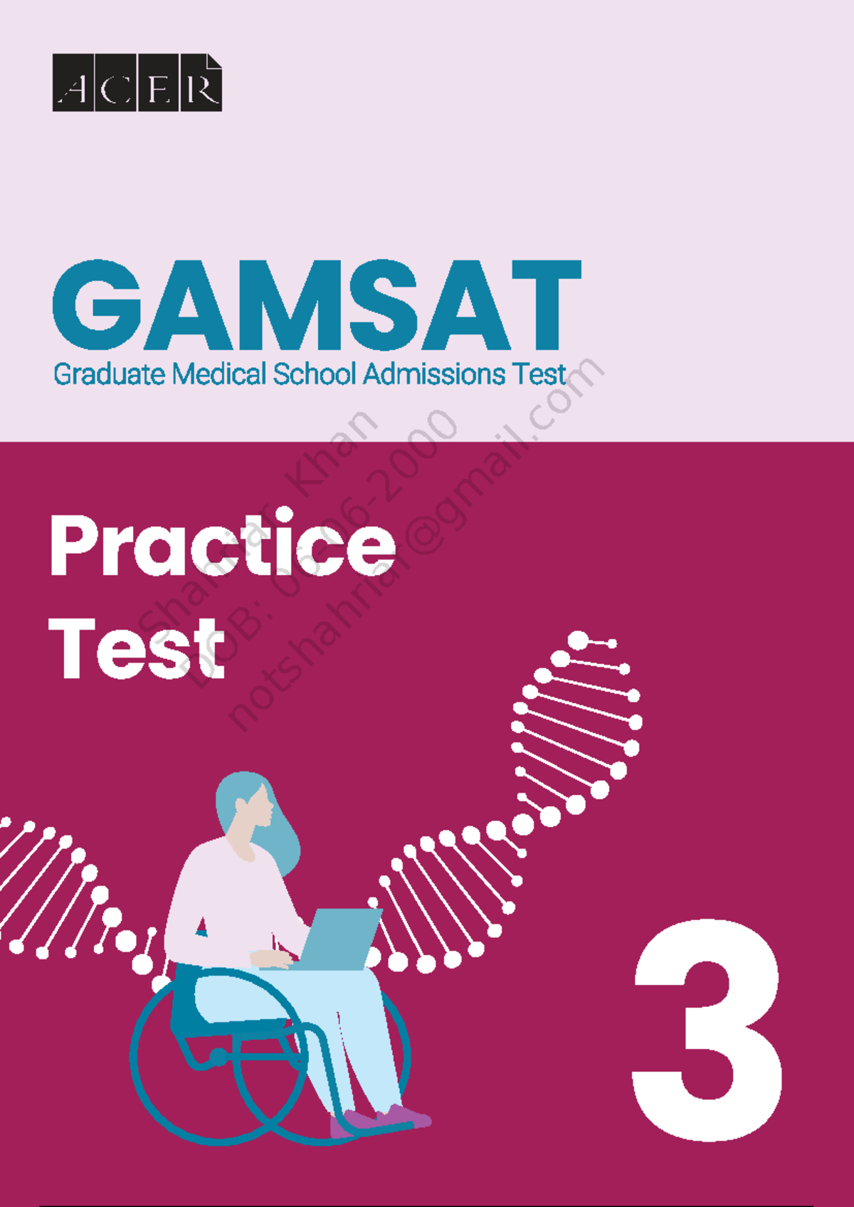 GAMSAT Practice Test 3 - ACER Exam Preparation Guide - Studocu