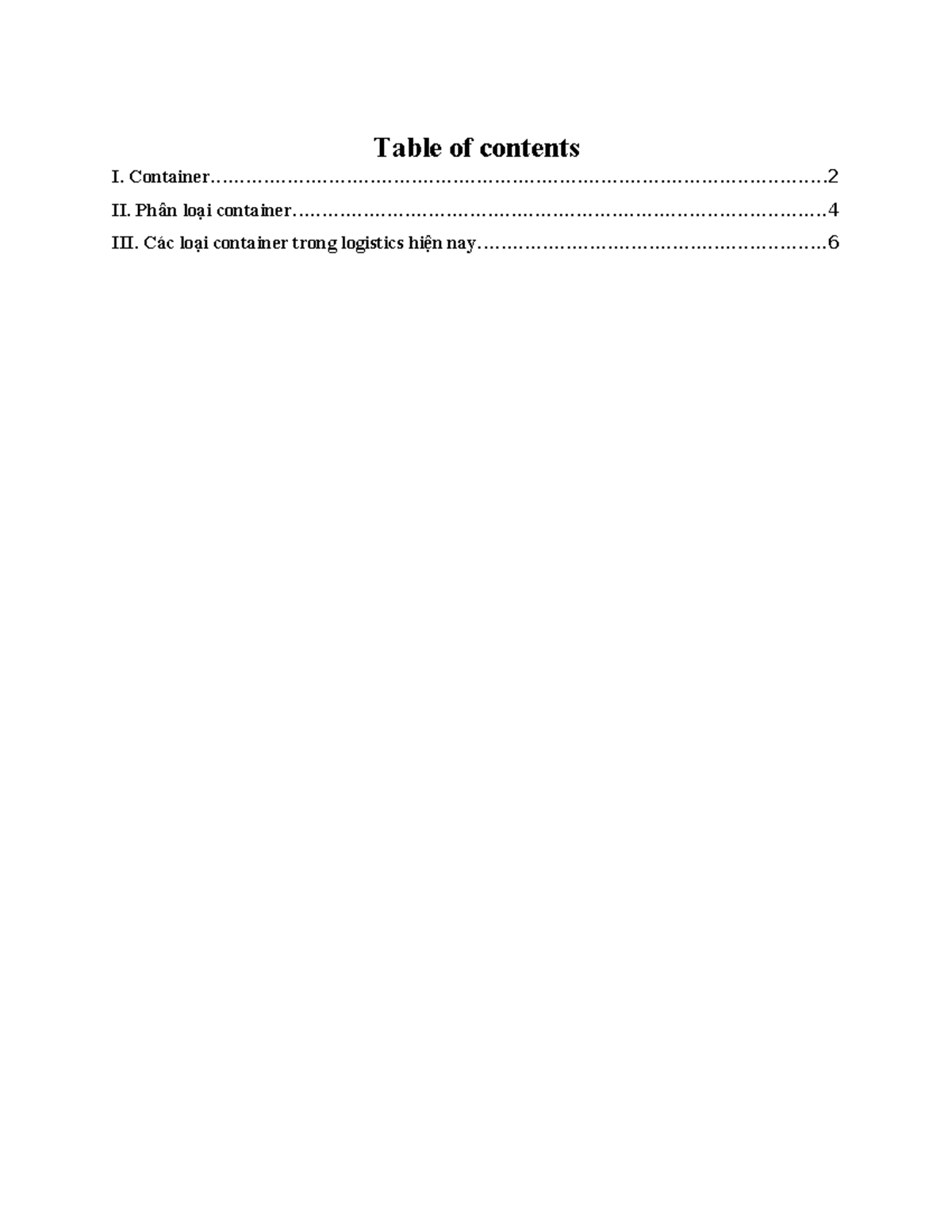 Container Information and Classification: A Comprehensive Guide - Studocu