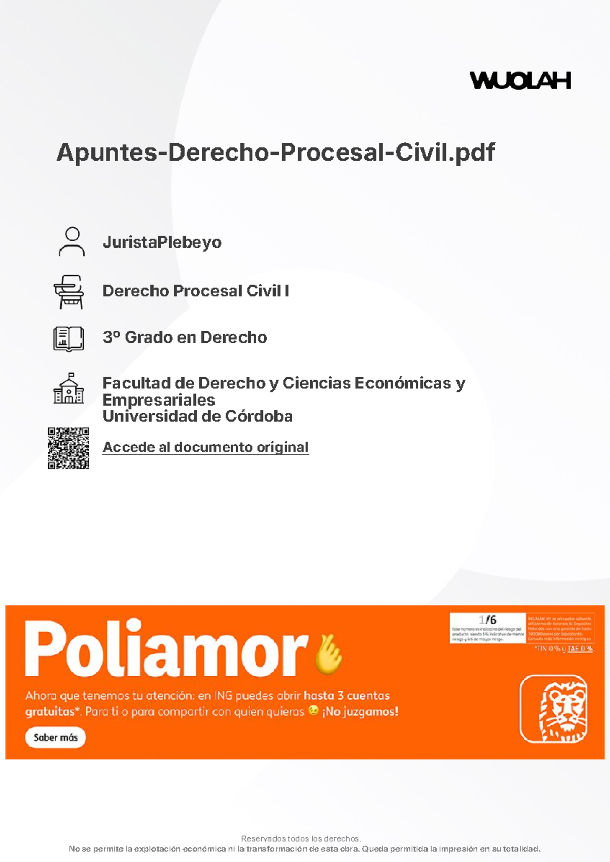Derecho Procesal Civil I - Jurisdicción y Competencia (3º Grado) - Studocu