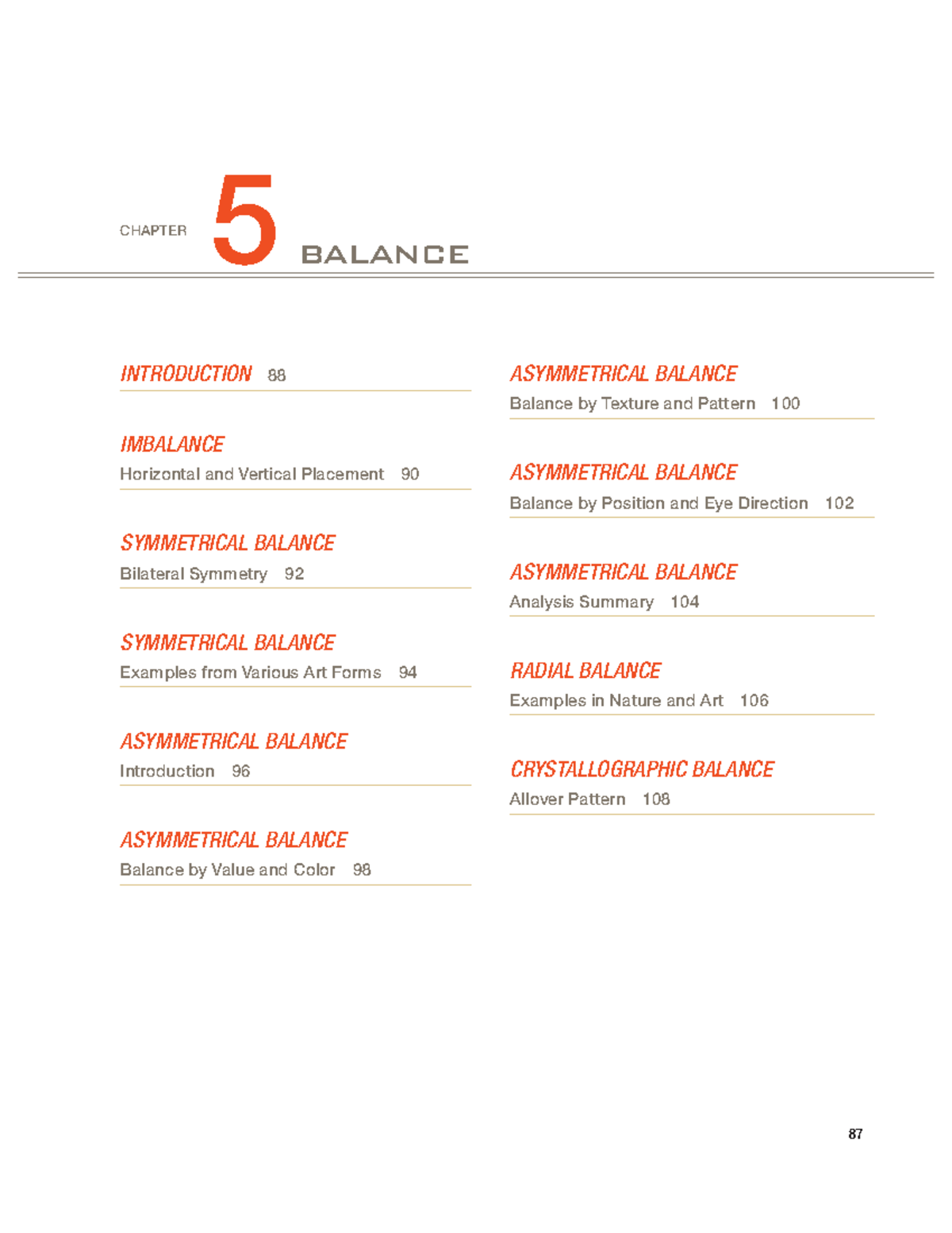 Chapter 5: Balance in Art and Design - Studocu