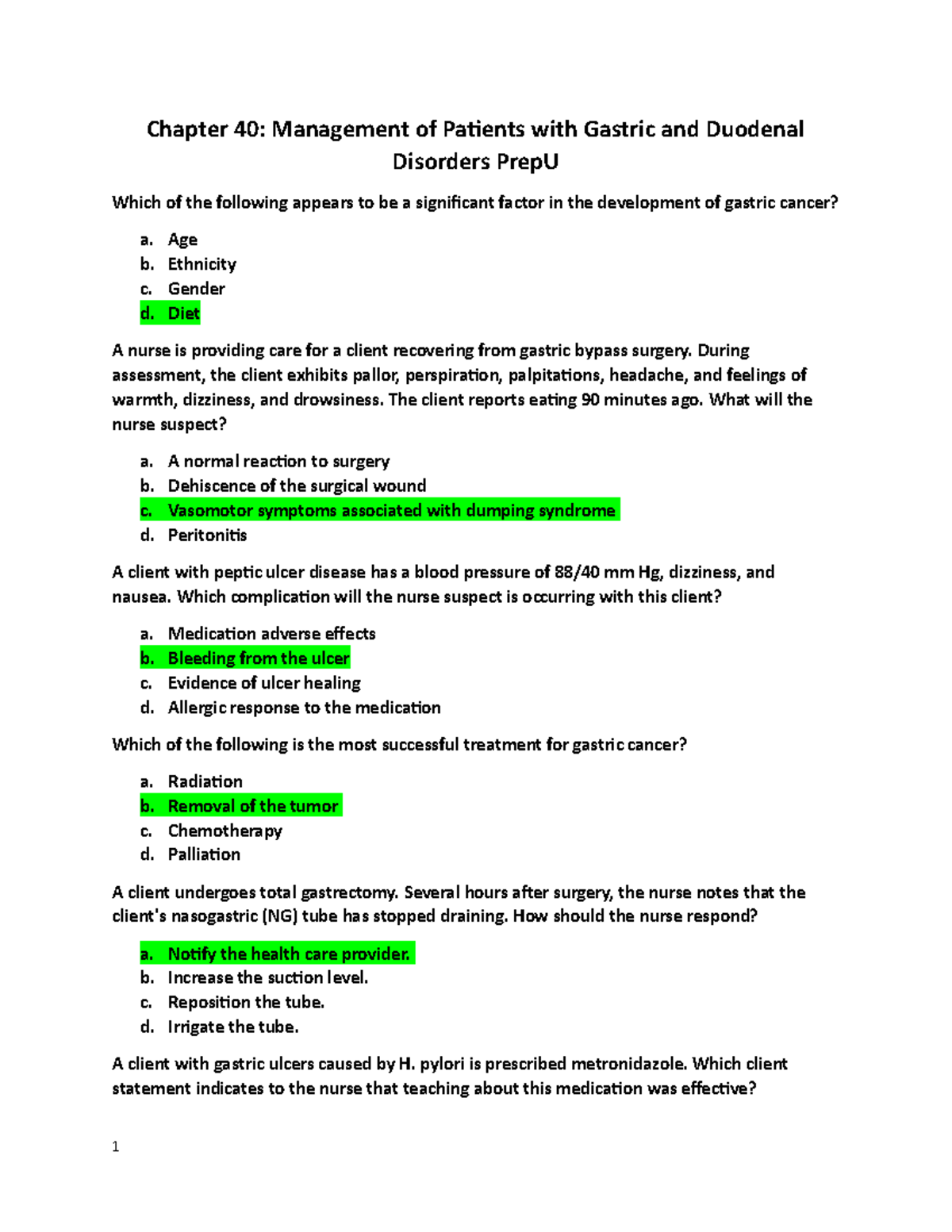 Management of Gastric & Duodenal Disorders: Key Concepts & Queries ...