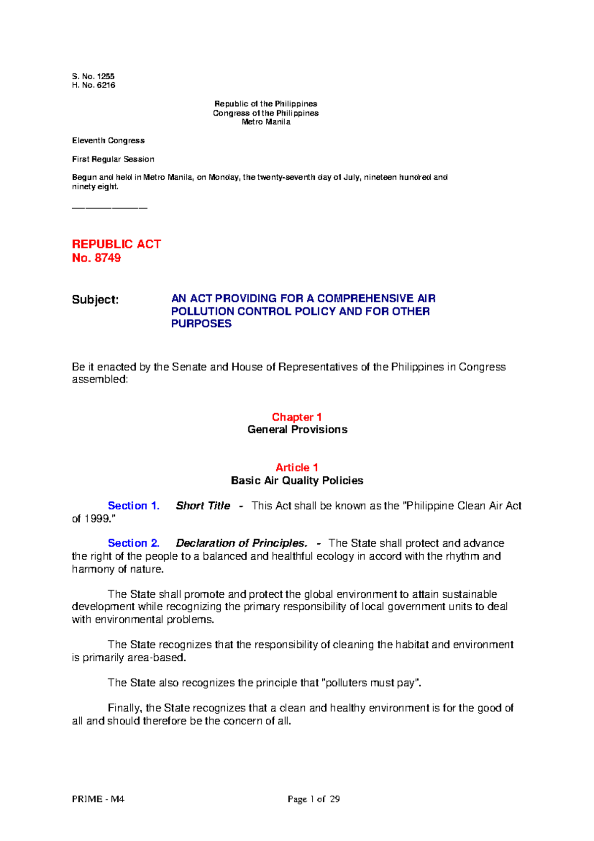 Air Quality Management: Emission Standards & Pollution Control (PRIME ...