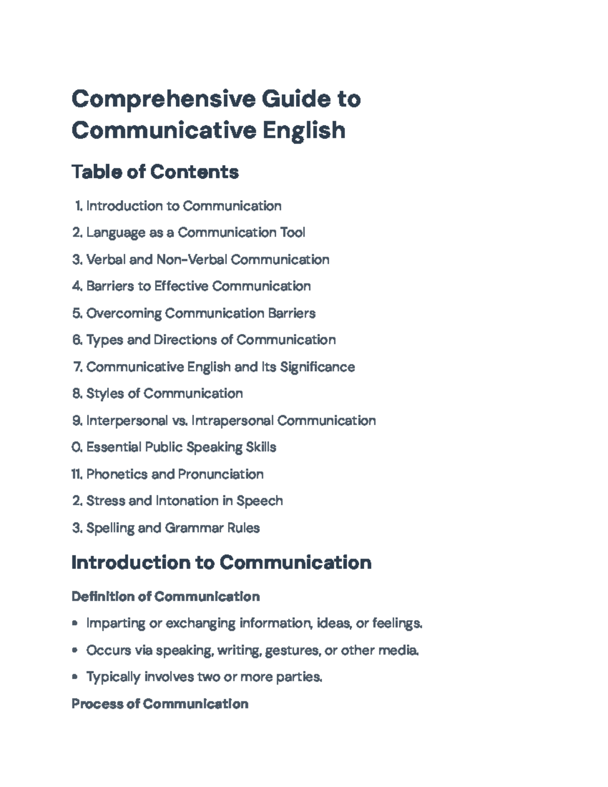 Communicative English: A Comprehensive Study on Effective Communication ...