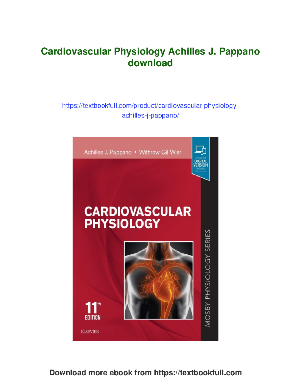 Cardiovascular Physiology Overview: Key Concepts and Mechanisms - Studocu