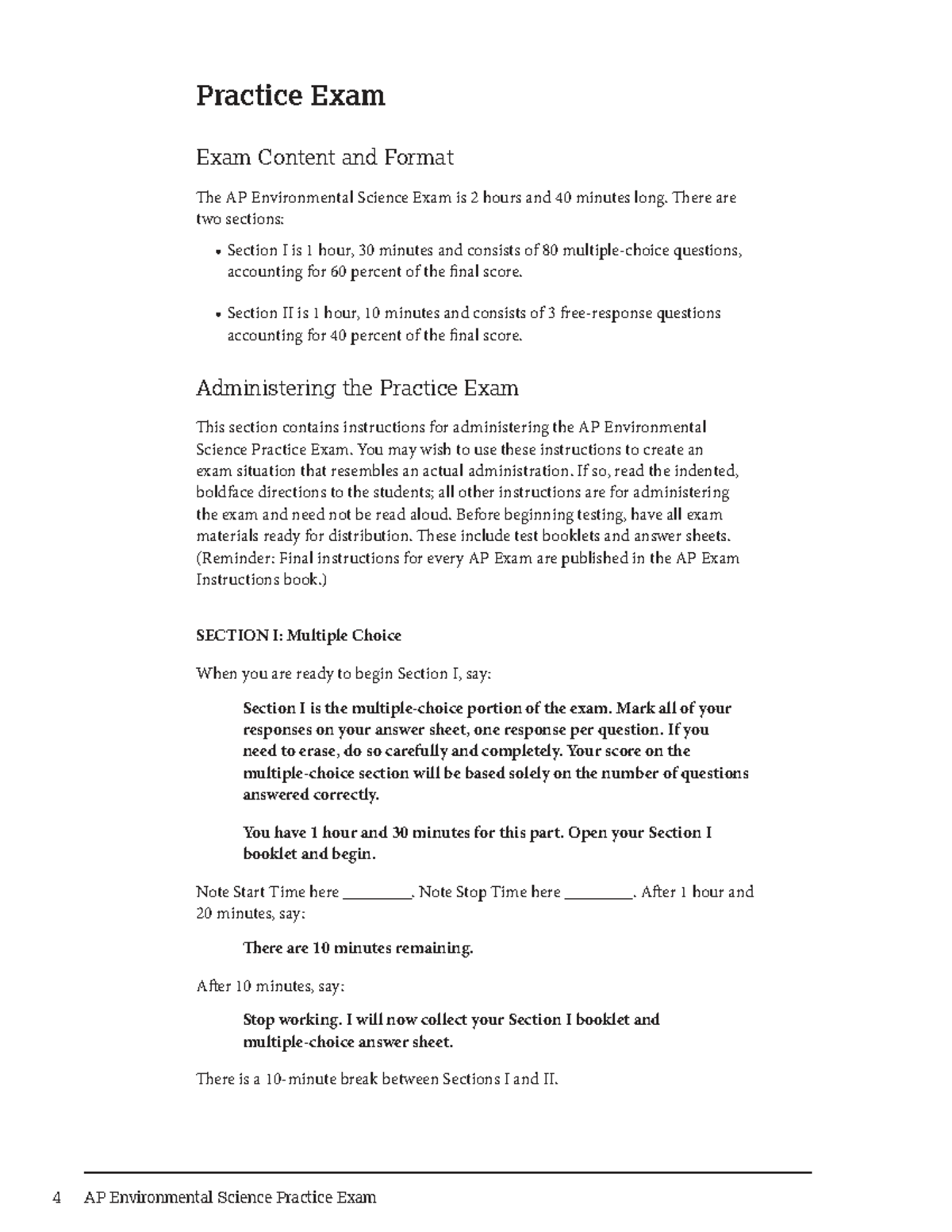 AP Environmental Science 2020 Practice Exam: MCQ Format - Studocu