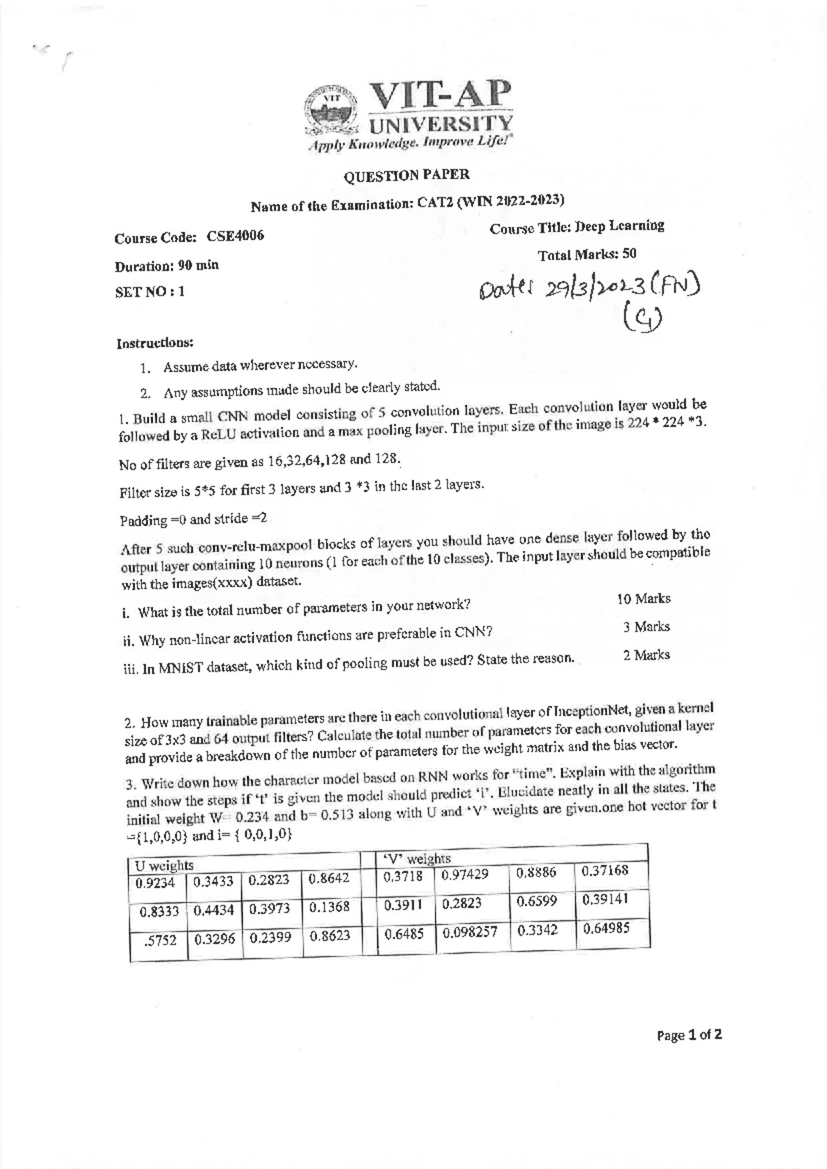Unit 3, 4, 5 Deep Learning Notes: Recurrent Neural Networks Overview ...