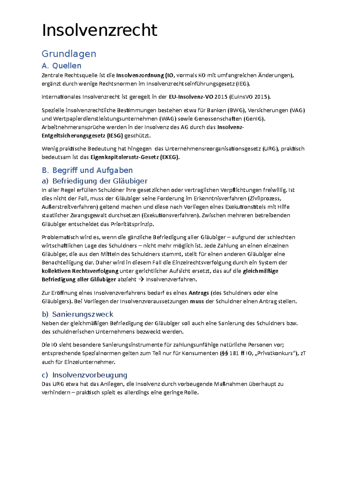 abgesonderte befriedigung definition BUNDESGERICHTSHOF main image 0