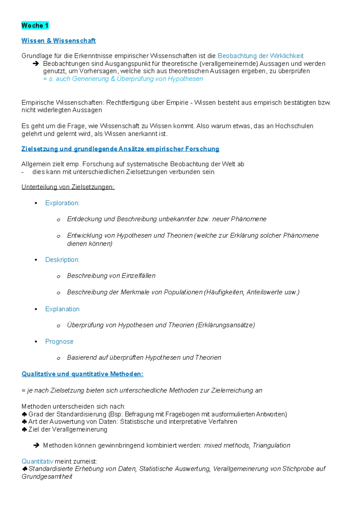 Methoden der Datenerhebung: Beobachtung und Befragung (Ge M 08 ...