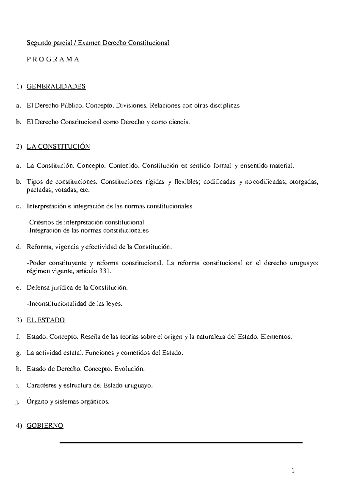 Examen Derecho Constitucional II - Segundo Parcial 2023 - Studocu