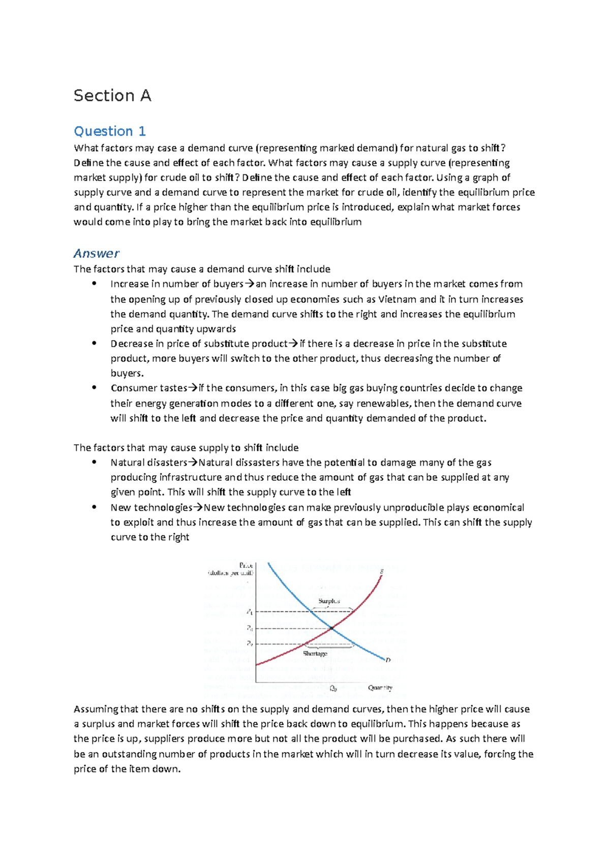 Practical - ECON 101 Past Exam Paper Questions and Answers - Studocu