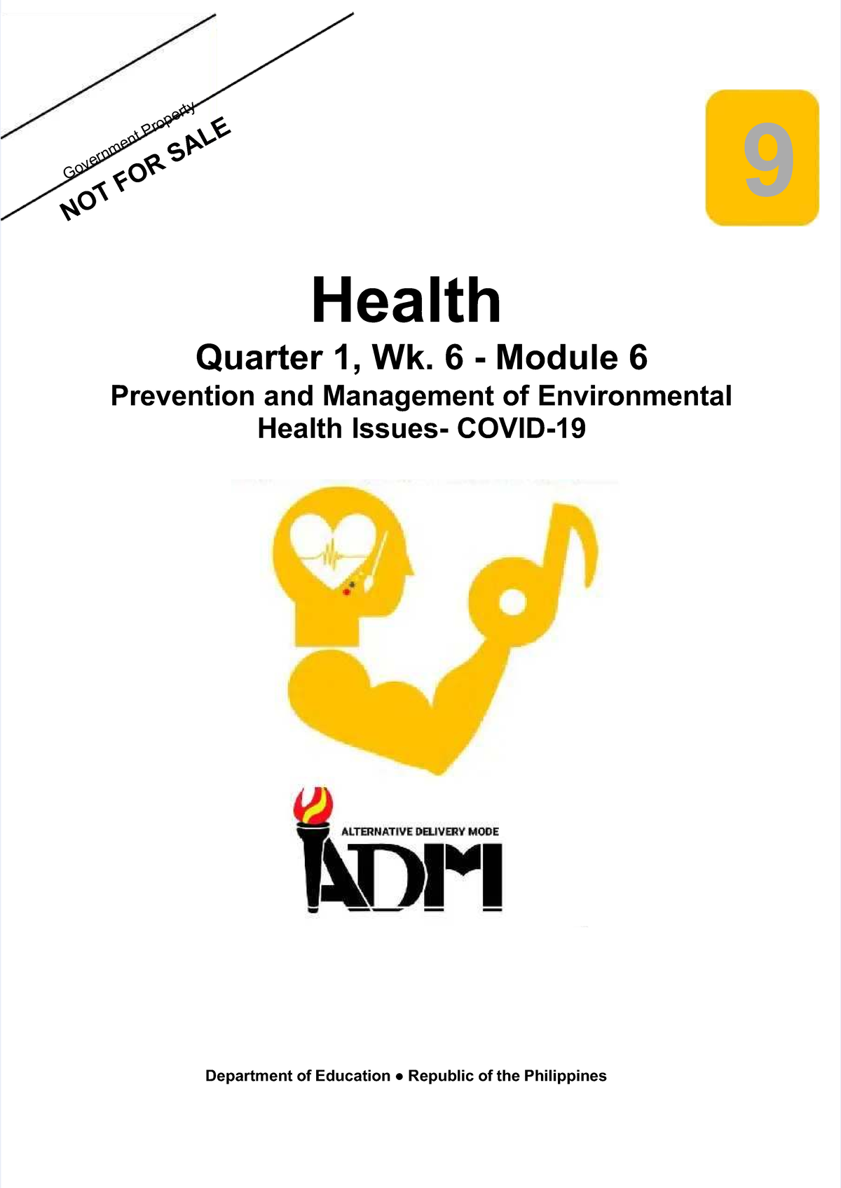 Health 9 Q1 Mod 6: Prevention & Management of Environmental Health ...