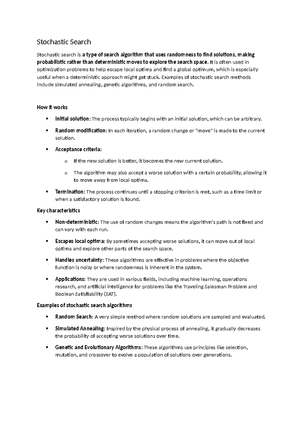 Stochastic Search Techniques: Optimization & Neural Search Insights ...