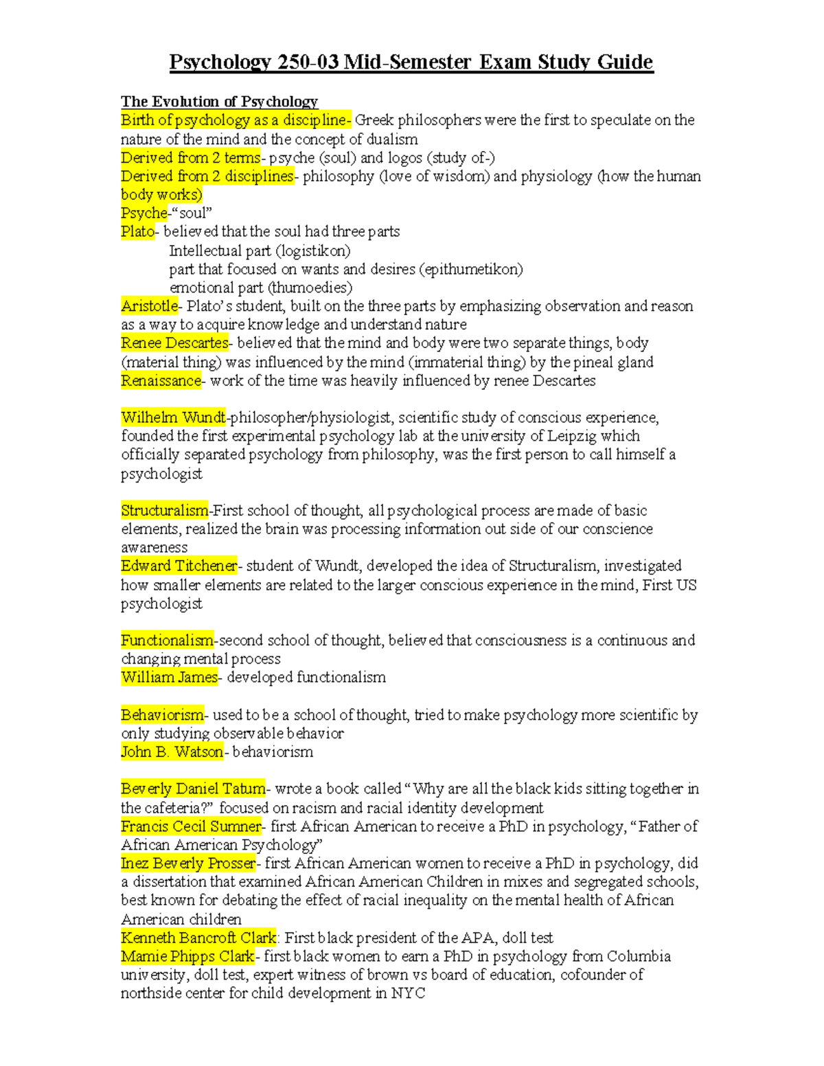 Psychology 101: Midterm Exam Study Guide on Learning & Memory - Studocu