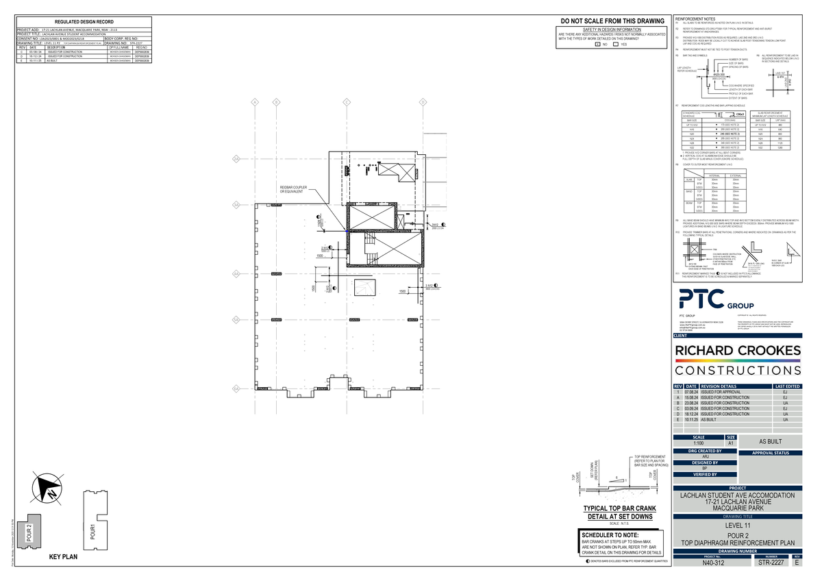STR-2227 [E] - Level 11 Top Diaphragm Reinforcement Plan - Studocu