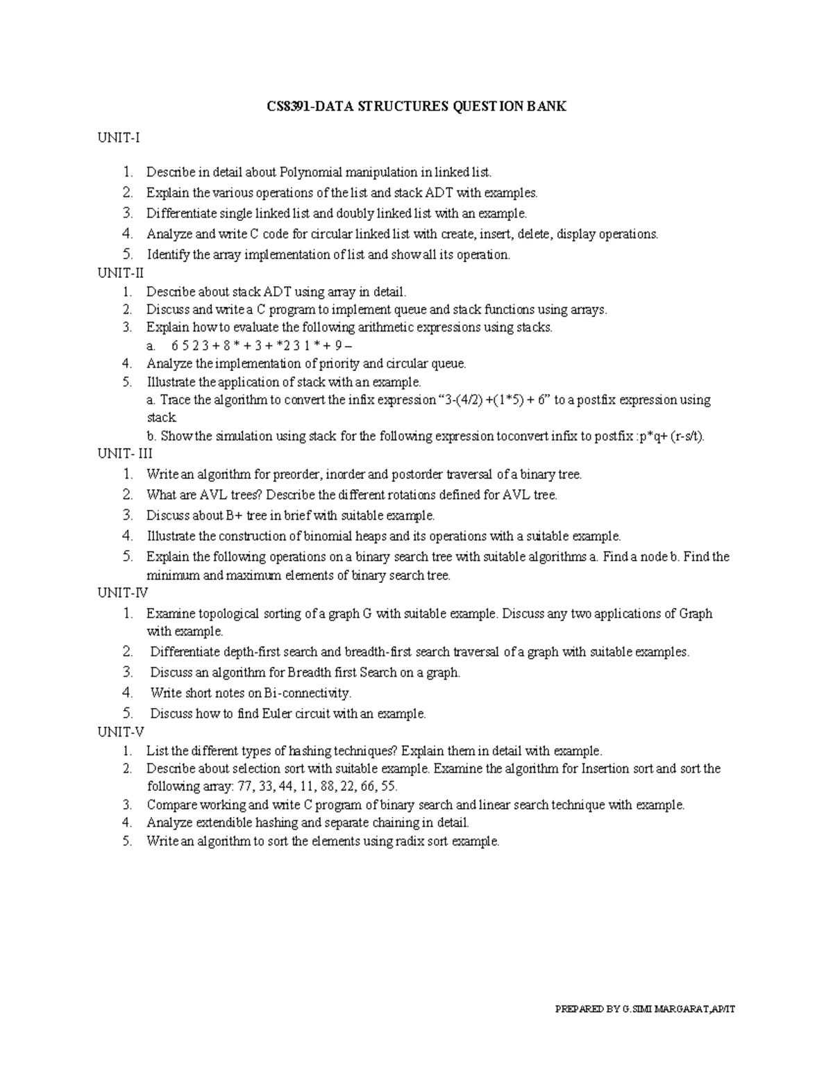 UNIT TEST 1 CS3591 - RRASE COLLEGE OF ENGINEERING Internal Assessment I ...