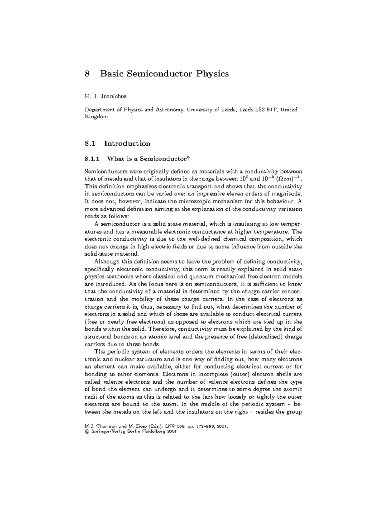 Basic Semiconductor Physics: An Overview of Key Concepts - Studocu